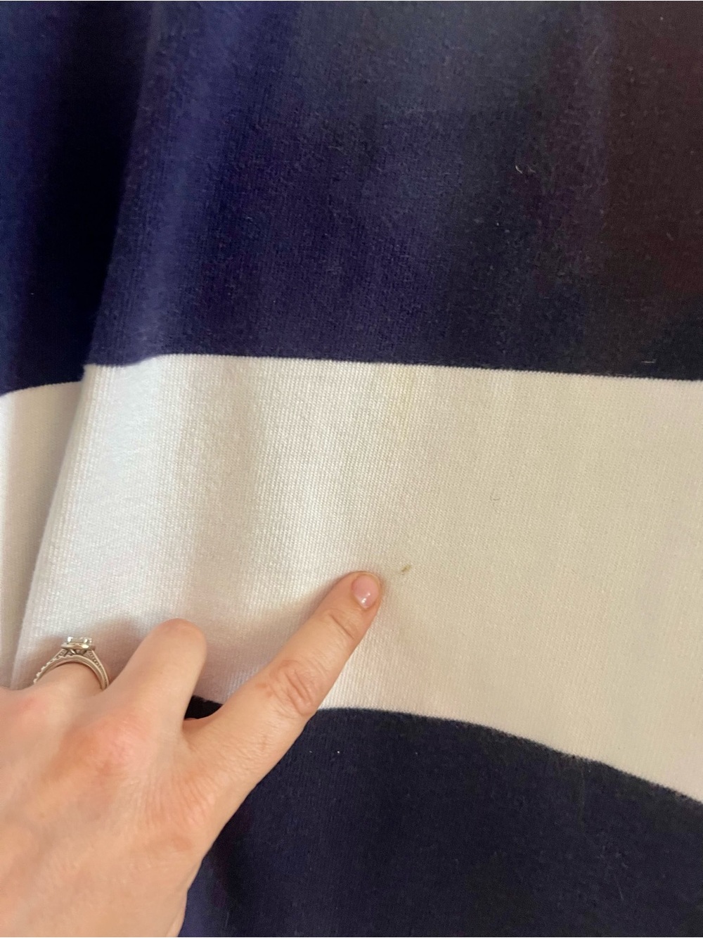 Ralph Lauren Navy and White Striped Rugby Shirt - Picture 9 of 9